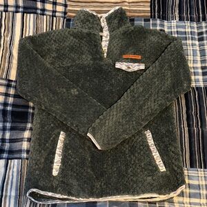 Simply Southern Dark Green Zip Up Sweater